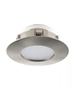 Illuminazione led da incasso 'pineda' nikel opaco, 4,9 w 460 lm